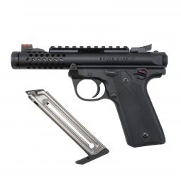 Ruger Mark IV 22/45 Lite .22 LR 4.4" Barrel, 2 10rd. Magazines and Hi-Viz Front Optic, Pre-Owned