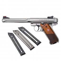 Ruger Mark IV Hunter Stainless .22 LR 6.88" Barrel, 4 10rd. Magazines, Pre-Owned