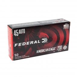 Federal American Eagle 45 AUTO 230gr. Full Metal Jacket Ammunition 50 Round Box