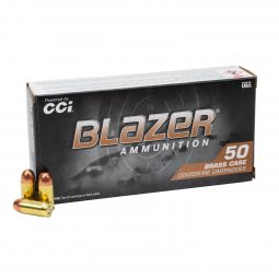 Blazer Brass .380 Auto 95gr. FMJ Ammunition, 50 Round Box