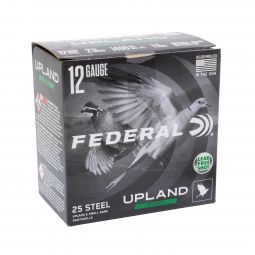 Federal Upland Steel 12ga. 2-3/4" 1-1/8oz. #6 Shot, 25 Round Box