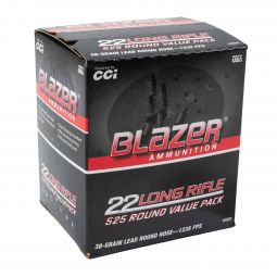 CCI Blazer 22LR 38gr. HP Ammunition, 525 Round Box