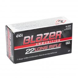 Blazer 22LR 40 Grain LRN Ammunition, 50 Round Box