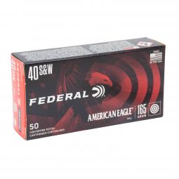 Federal American Eagle 40 S&W 165 Grain FMJ 50 Round Box