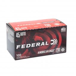 Federal American Eagle 45 AUTO 230gr. FMJ Ammunition 100 Round Value Pack