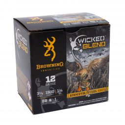 Browning Wicked Blend 12ga. 3.5" 1-1/2oz. BB Steel & #1 Bismuth Shot Blend, 25 Round Box