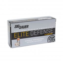 Sig Sauer Elite Performance V-Crown .380 Auto 90gr. JHP Ammunition, 50 Round Box