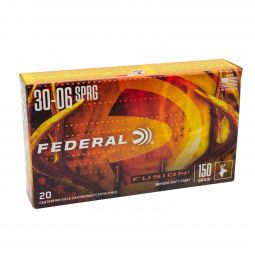 Federal Fusion .30-06 Sprng. 150gr. Bonded SP Ammunition, 20 Round Box