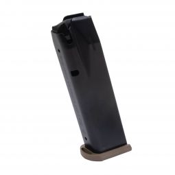 Canik TP9 Series Full Size 9mm Magazine, 18 Round w/FDE Baseplate