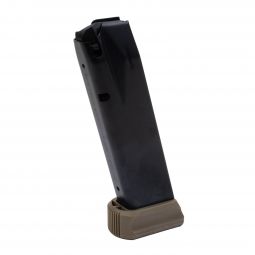 Canik TP9 Series Full Size 9mm Magazine, 20 Round w/FDE Extension