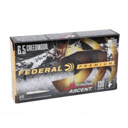 Federal Premium 6.5 Creedmoor 130gr. Terminal Ascent Ammunition, 20 Round Box