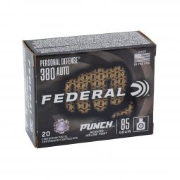 Federal Premium .380 Auto 85gr. Punch JHP Ammunition, 20 Round Box