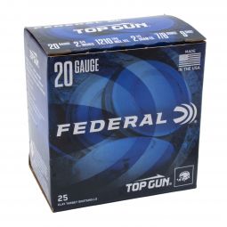 Federal Top Gun 20ga. 2-3/4" 7/8oz. #9 Shot, 25 Round Box