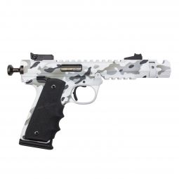 Volquartsen Black Mamba Pistol, 22LR 4.5" Barrel, Single Port Comp, Arctic Camo