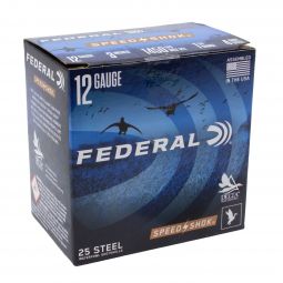 Federal Speed Shok Steel 12ga. 3" 1-1/4oz. #4 Shot, 25 Round Box