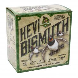 Hevi Shot Hevi Bismuth 12ga. 2-3/4" 1-1/4oz. #6 Shot, 25 Round Box