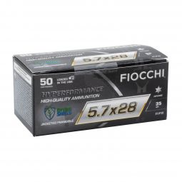 Fiocchi Hyperformance 5.7x28mm 35gr. Frangible Ammunition, 50 Round Box