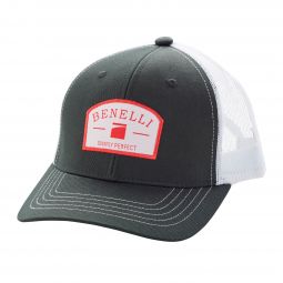 Benelli Logo Patch Hat, Faded Black w/ White Mesh