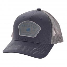 Benelli Logo Patch Hat, Faded Navy w/ Gray Mesh