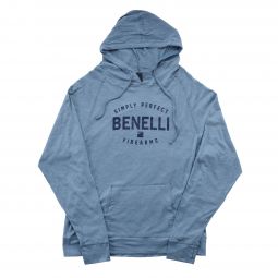 Benelli Midweight Vintage Logo Hoodie, Steel Heather