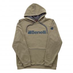 Benelli Heavyweight Logo Hoodie, Military Green