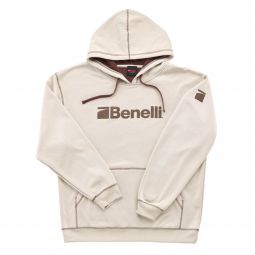 Benelli Heavyweight Logo Hoodie, Sand Dune