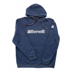 Benelli Heavyweight Logo Hoodie, True Navy