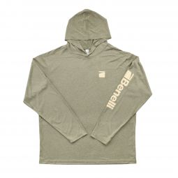 Benelli Hooded Performance Pullover, Lichen Green Heather