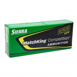 Sierra MatchKing Competition 223 Rem 69gr. HPBT Ammunition, 20 Round Box