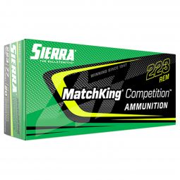 Sierra MatchKing Competition 223 Rem 77gr. HPBT Ammunition, 20 Round Box