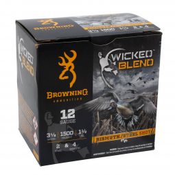 Browning Wicked Blend 12ga. 3.5" 1-1/2oz. #2 Steel & #4 Bismuth Shot Blend, 25 Round Box