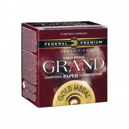 Federal Gold Medal Grand Paper 12ga. 2-3/4" 1-1/8oz. #7.5 Shot 3 Dram Ammunition, 25 Round Box