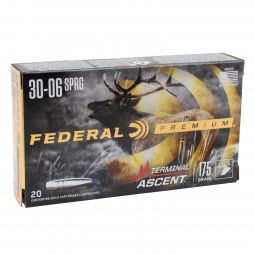 Federal Premium 30-06 Sprng. 175gr. Terminal Ascent Ammunition, 20 Round Box