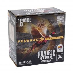 Federal Premium Prairie Storm 16ga. 2-3/4" 1-1/8oz. #5 Lead Ammunition, 25 Round Box