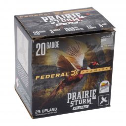 Federal Premium Prairie Storm 20ga. 3" 1-1/4oz. #5 Lead Ammunition, 25 Round Box