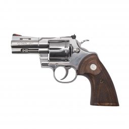 Colt Python .357 Magnum Revolver, Stainless w/ Walnut Grip, 3" Barrel