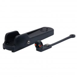 Ranger Point Precision Cloverleaf Peep Receiver Sight for .22 Lever Rifles, Black w/ Red Fiber Optic