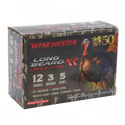 Winchester Longbeard XR 50th Anniv. 12ga. 3" 1-3/4oz. #5 Shot, 10 Round Box