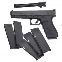 Glock 41 Gen4 MOS .45 ACP Pistol w/ Extra Alpha Wolf Threaded Barrel & 6 Magazines, Pre-Owned