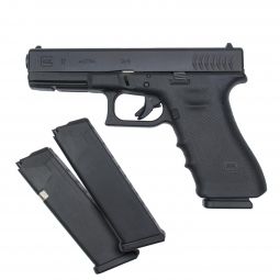 Glock 17 RTF2 Gen3 9mm Pistol w/ Scalloped Serrations & 17 Round Magazines (x3), Pre-Owned