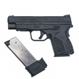 Springfield XD-S .45 ACP Single Stack Pistol w/ 4" Barrel and 5/7 Round Magazines, Pre-Owned