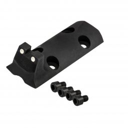 Kimber 1911 Optics Plate Cover Rear Sight, White Dot