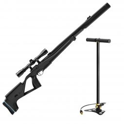 Stoeger XM1 Suppressed Air Rifle, .177 Cal, Black Synthetic Stock w/ Hand Pump & 4x32 Scope