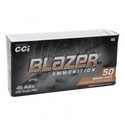 Blazer Brass .45 Auto 230gr. FMJ Ammunition, 50 Round Box