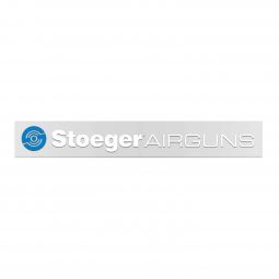 Stoeger AIRGUNS Logo Decal, Blue & White, 9"x1.3"