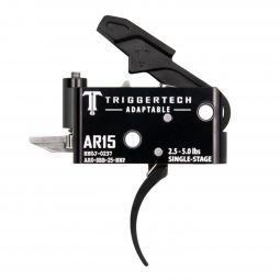 TriggerTech Adaptable Single Stage AR-15 Trigger, Black Pro Curved Trigger