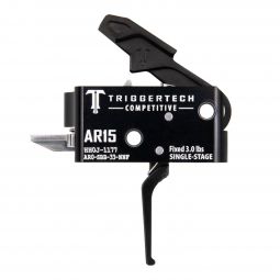 TriggerTech Competitive Single Stage AR-15 Trigger, Black Flat Trigger