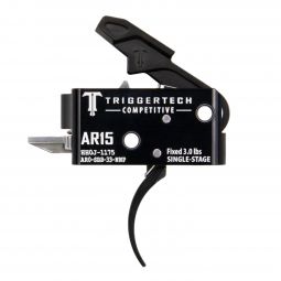 TriggerTech Competitive Single Stage AR-15 Trigger, Black Pro Curved Trigger