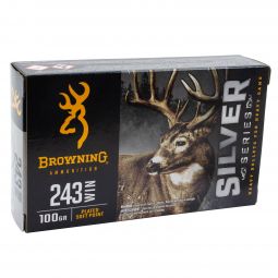 Browning Silver Series 243 Win 100gr. SP Ammunition, 20 Round Box