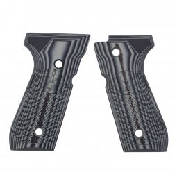 Beretta 92 G10 Grips, Black and Gray